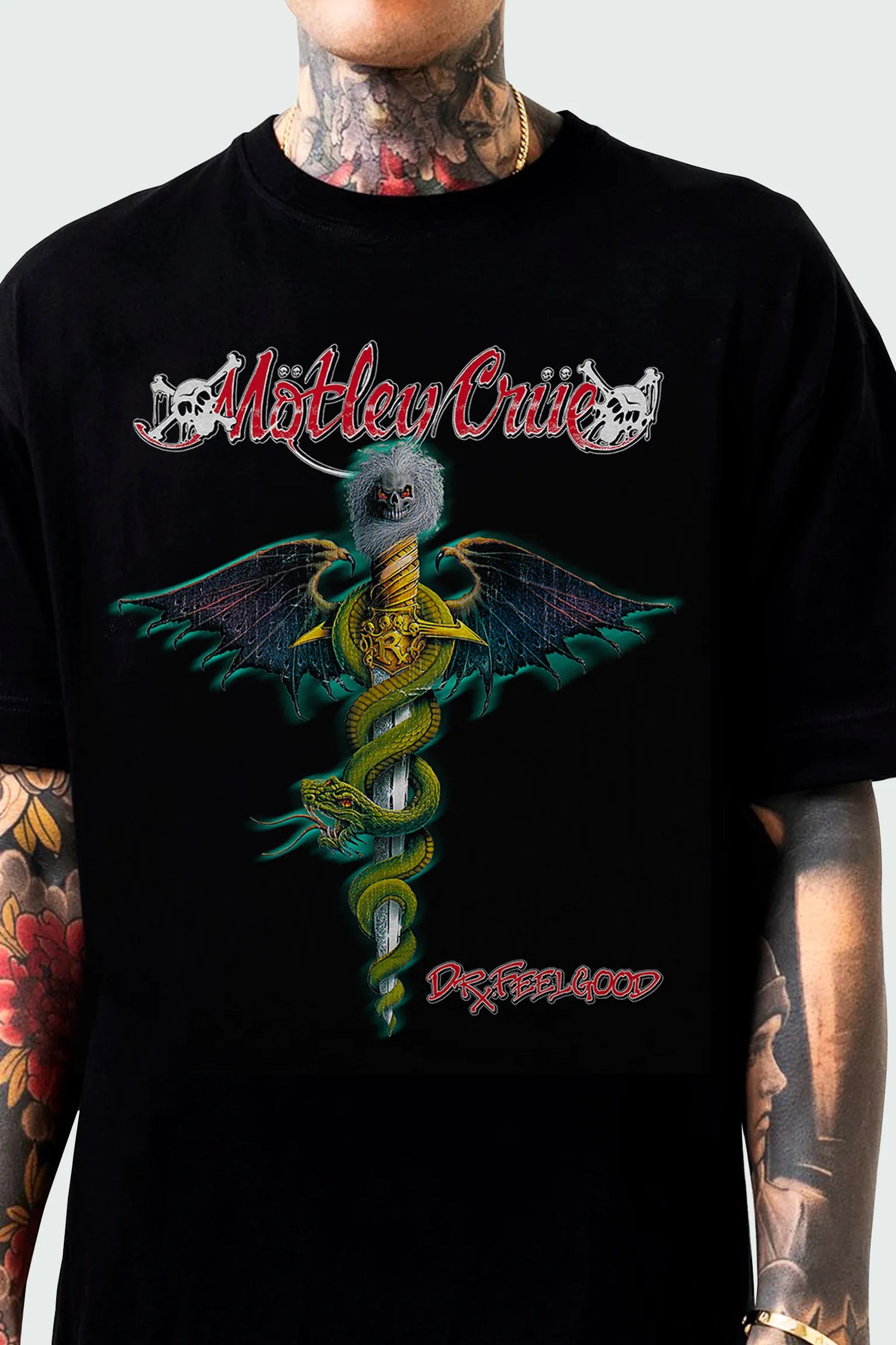 Camiseta Manga Curta Mötley Crüe Dr. Feelgood