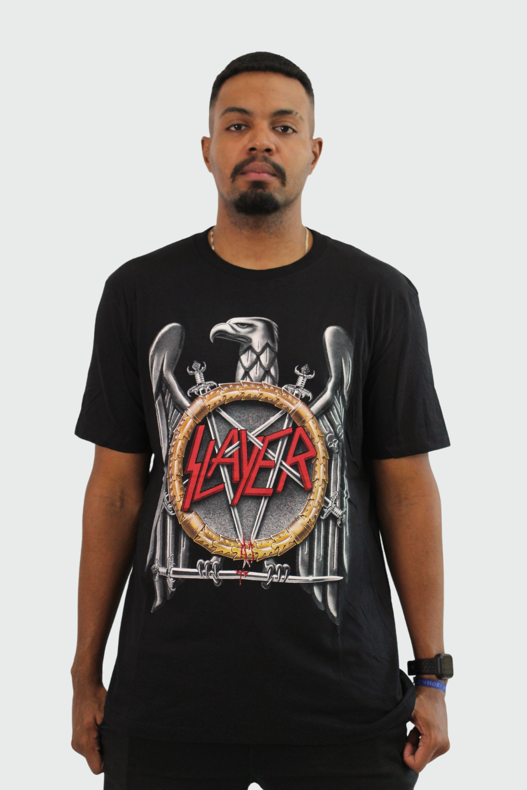 Camiseta Manga Curta Slayer Silver Eagle