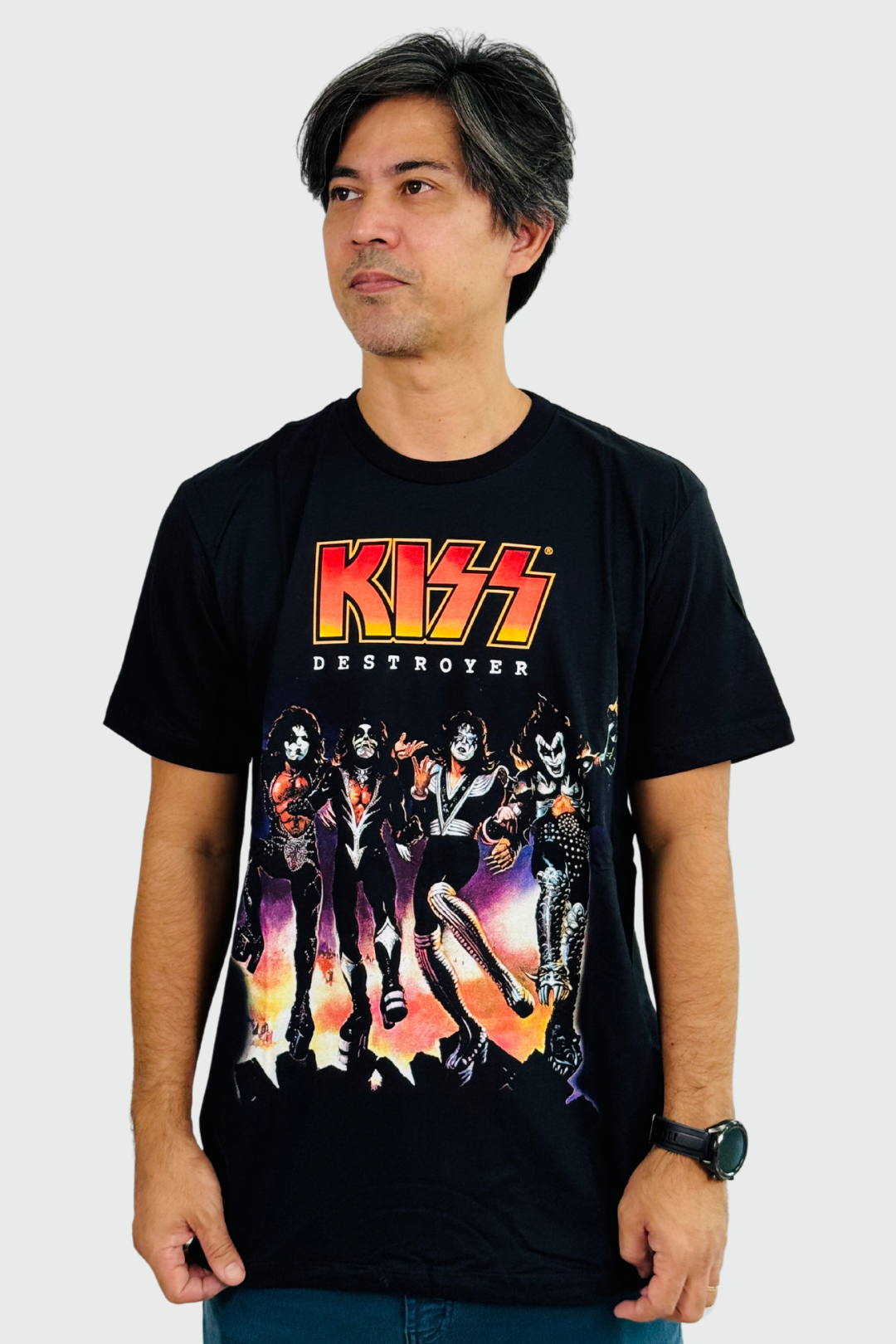 Camiseta Manga Curta Kiss Destroyer