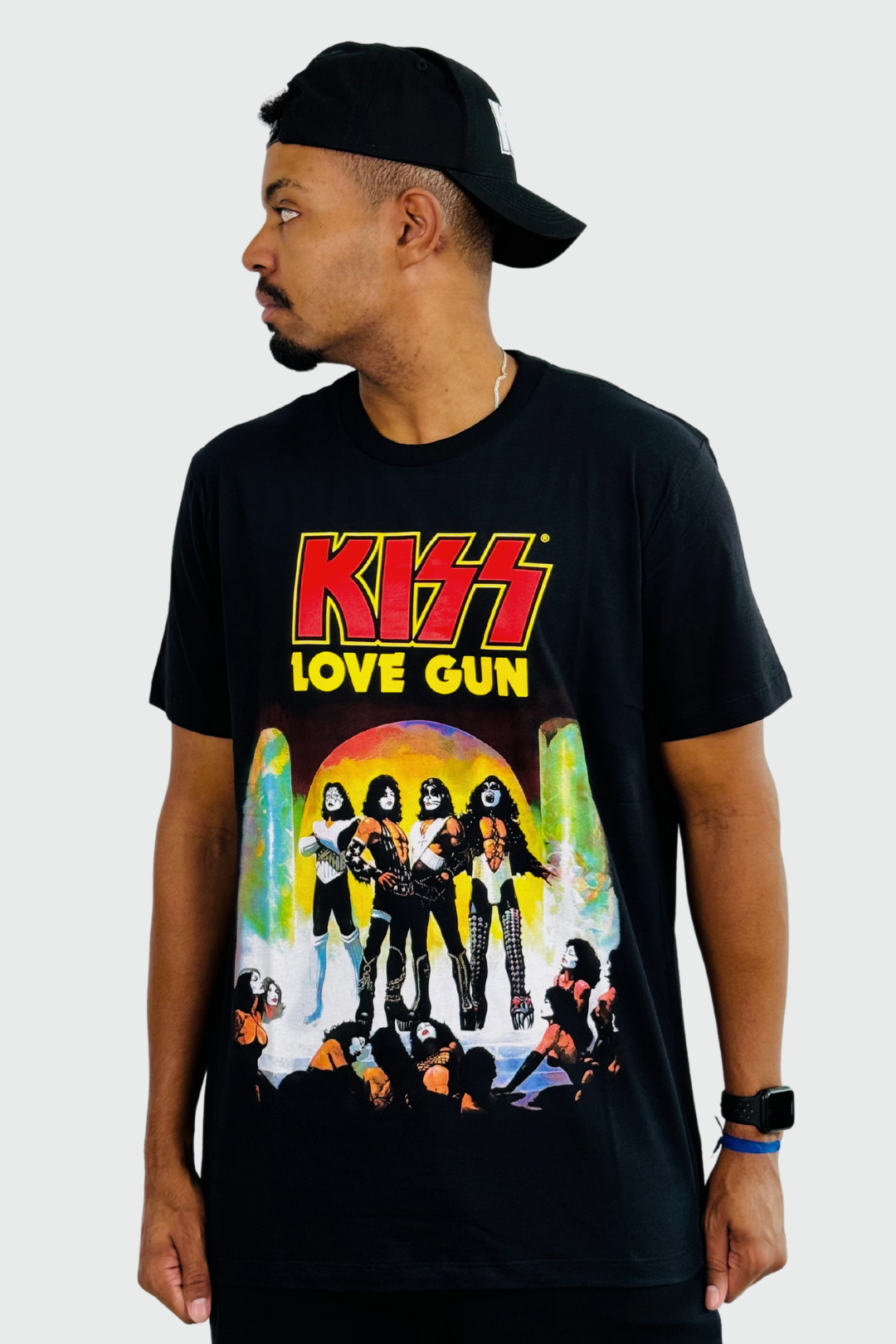 Camiseta Manga Curta Kiss Love Gun