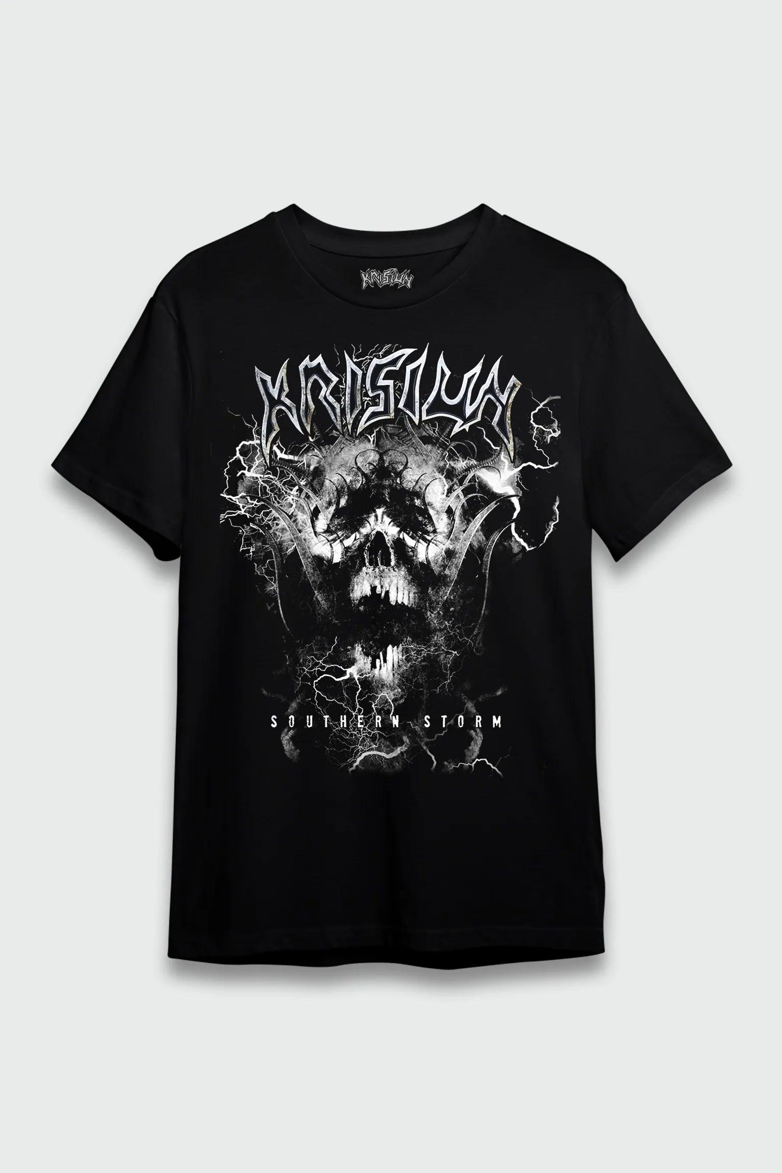Camiseta Manga Curta Krisiun Southern Storm – Consulado do Rock
