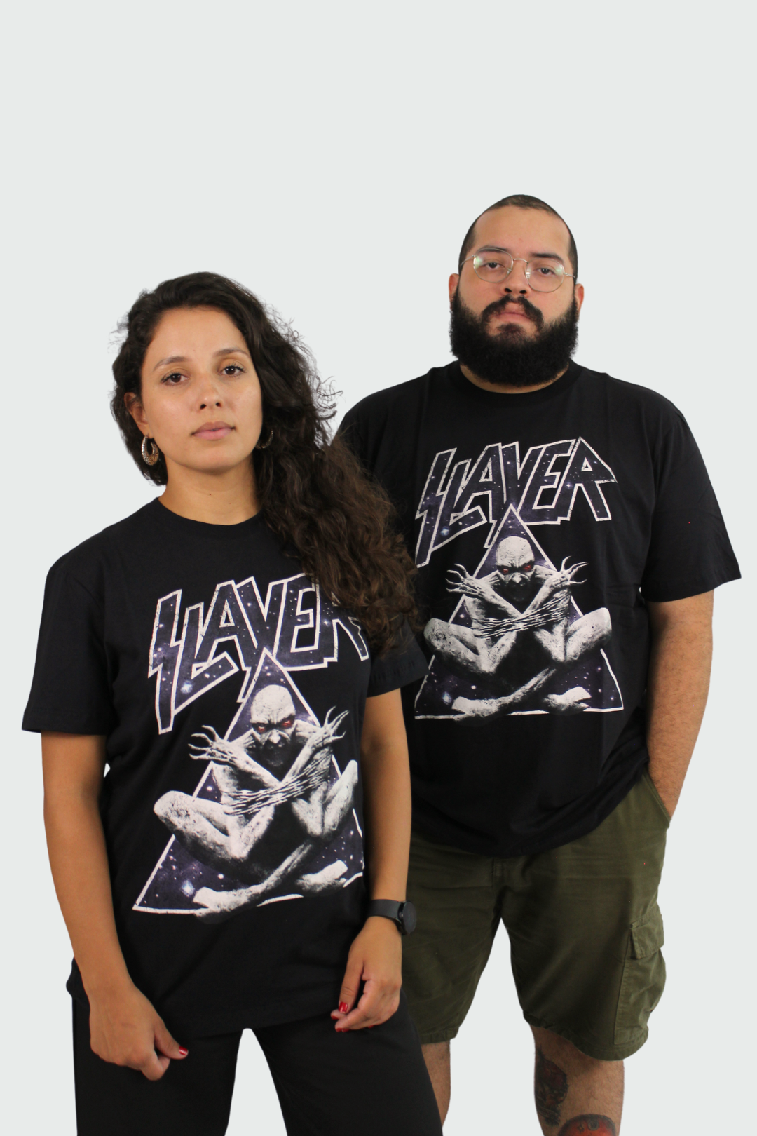 Camiseta Manga Curta Slayer Triangle Demon