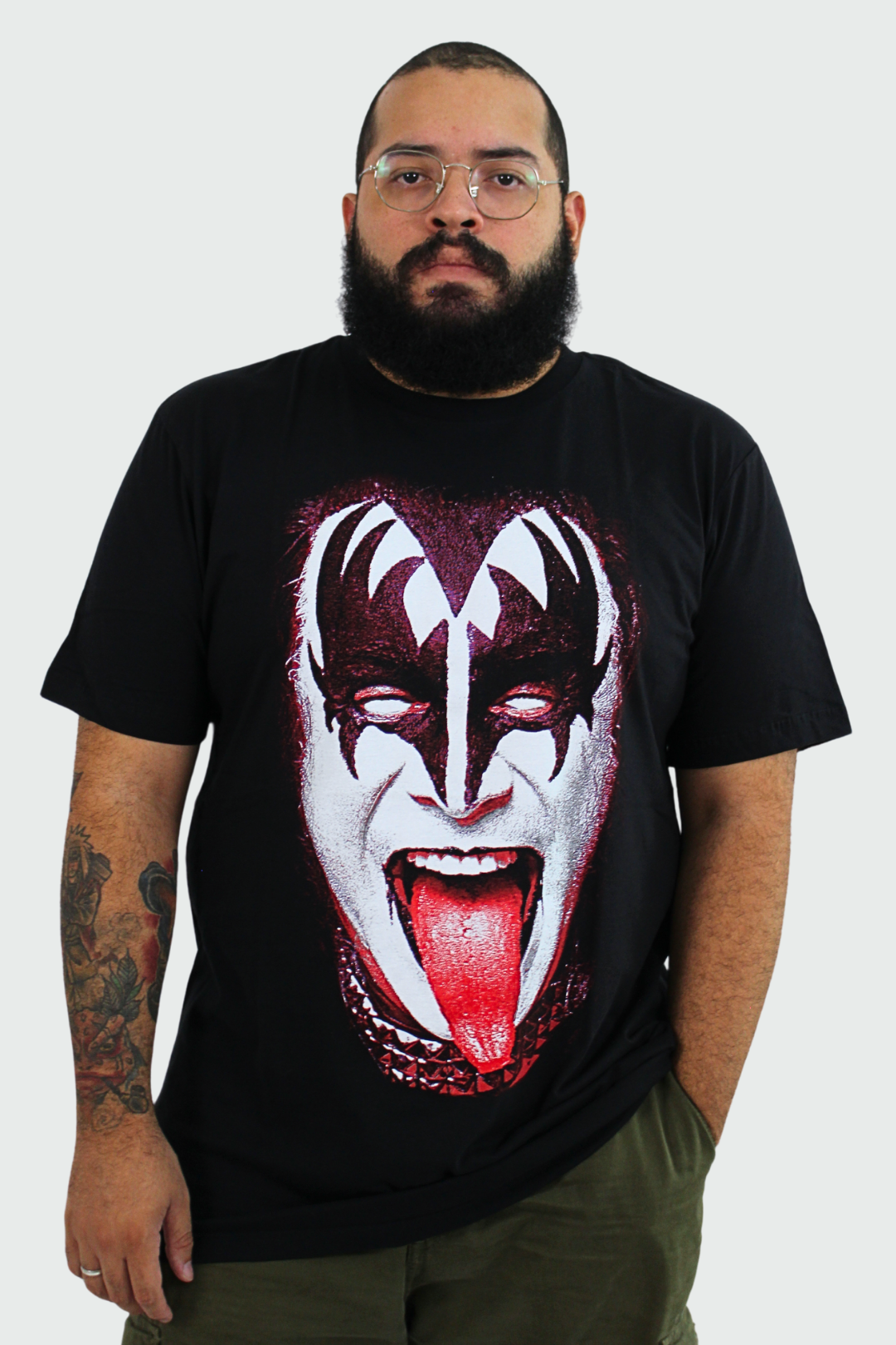 Camiseta Manga Curta Kiss Simmons