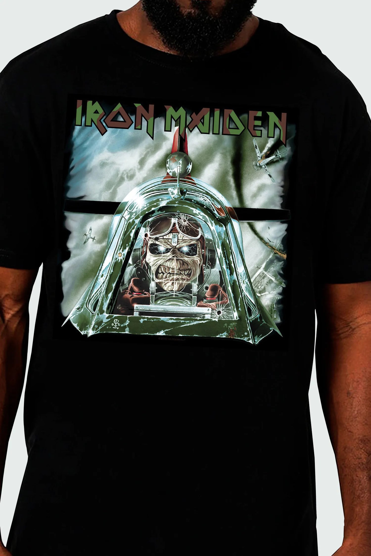 Camiseta Manga Curta Iron Maiden Aces High