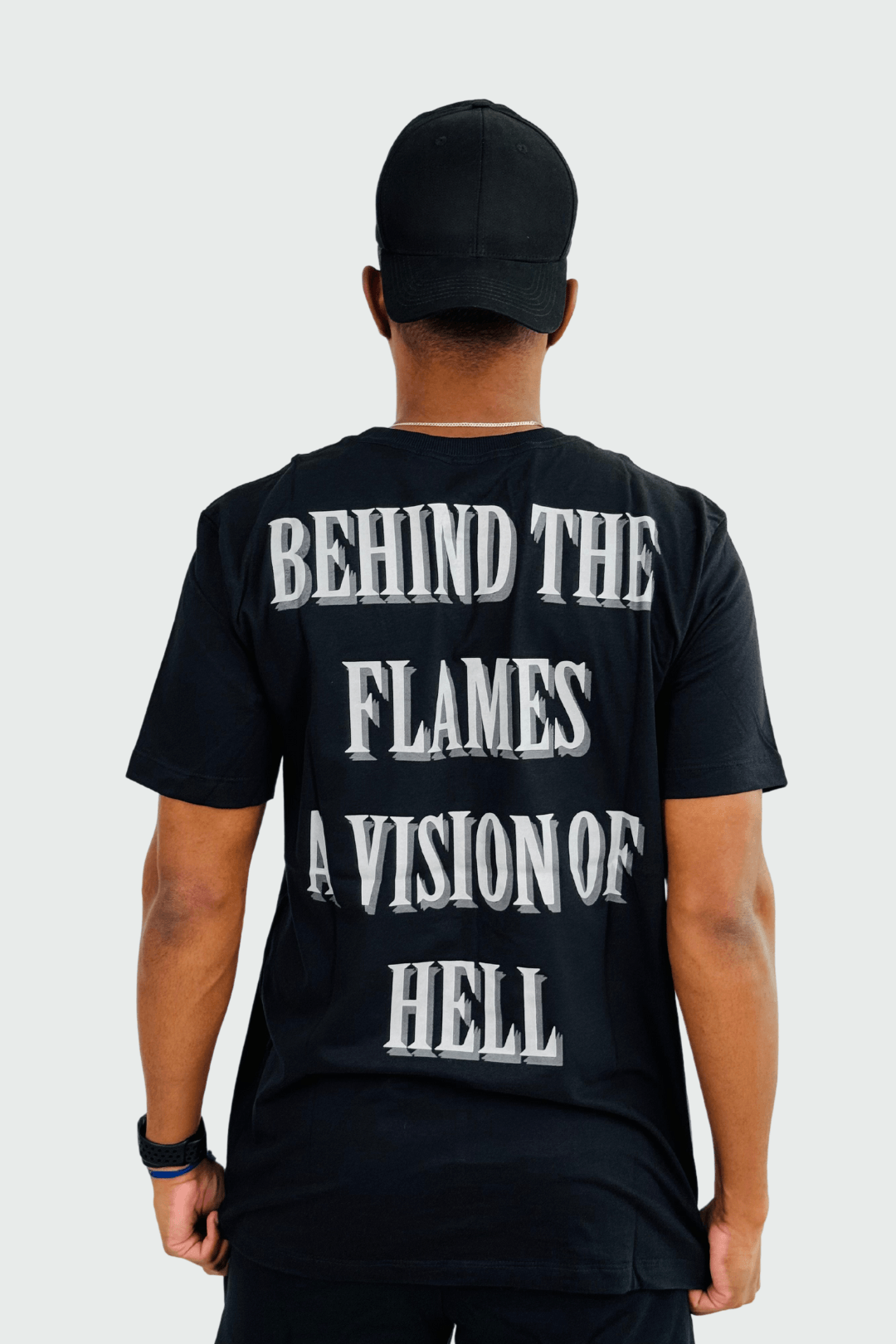 Crye t shirt ,tad gear nexus ベルト 34 セット Camiseta Manga Curta Nervosa Behind The Flames – Consulado do Rock