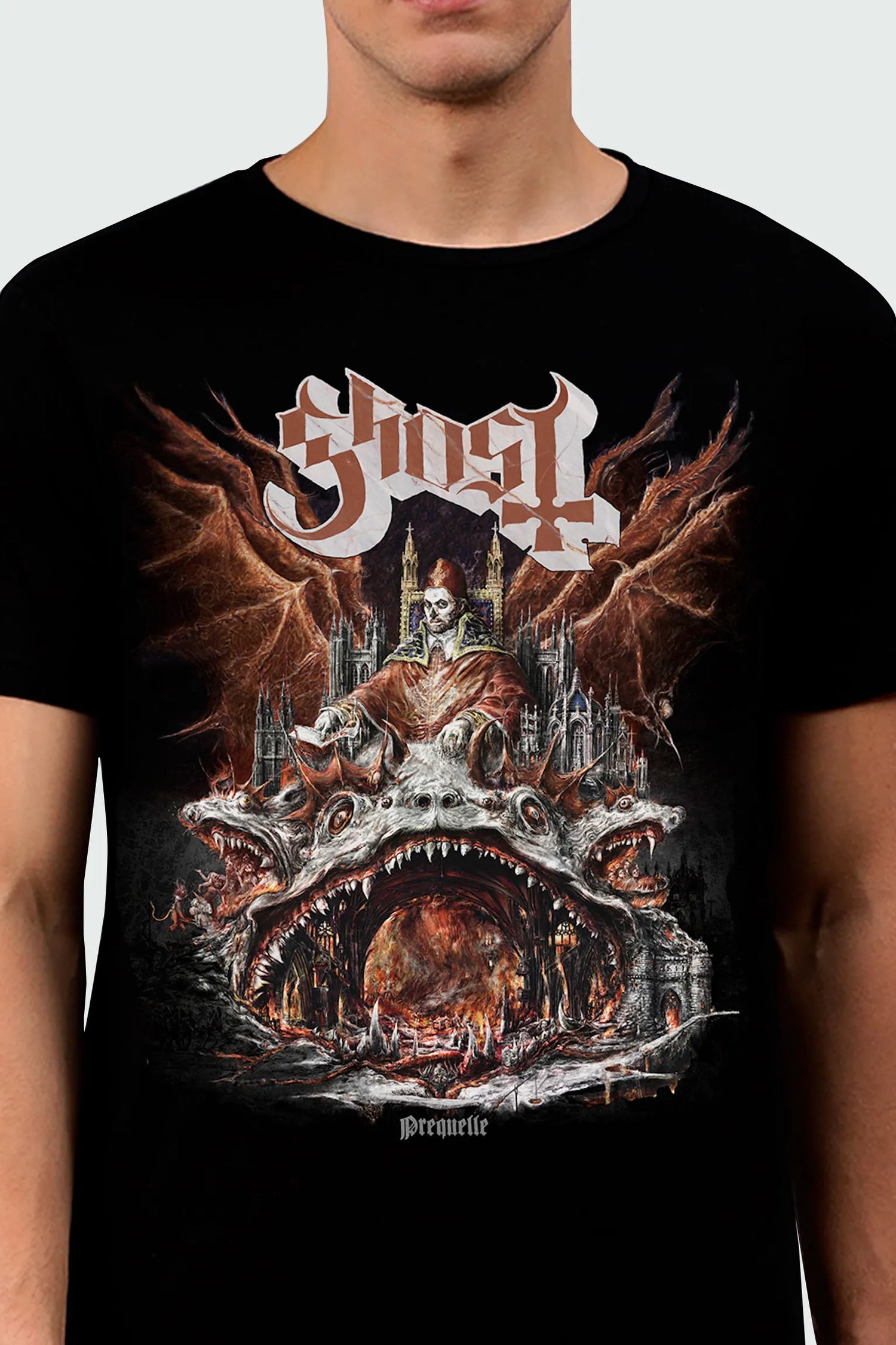 Camiseta Manga Curta Ghost Prequelle