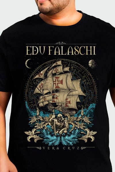 Camiseta Manga Curta Edu Falaschi Vera Cruz I – Consulado do Rock