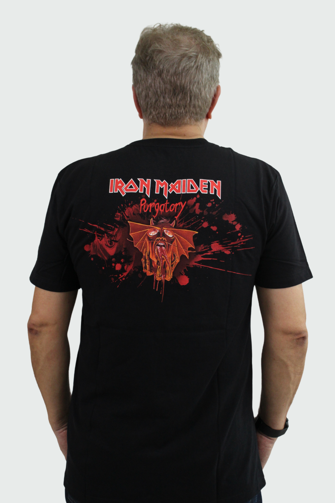 Camiseta Manga Curta Iron Maiden Purgatory