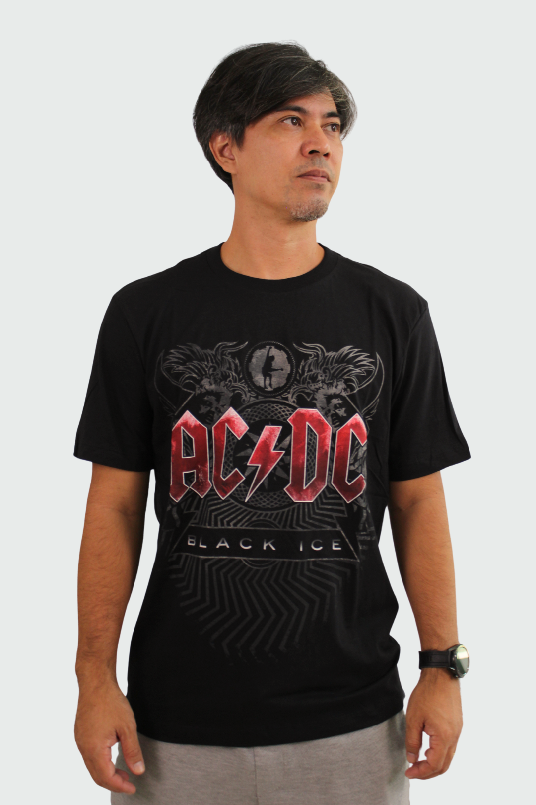 Camiseta Manga Curta AC/DC Black Ice