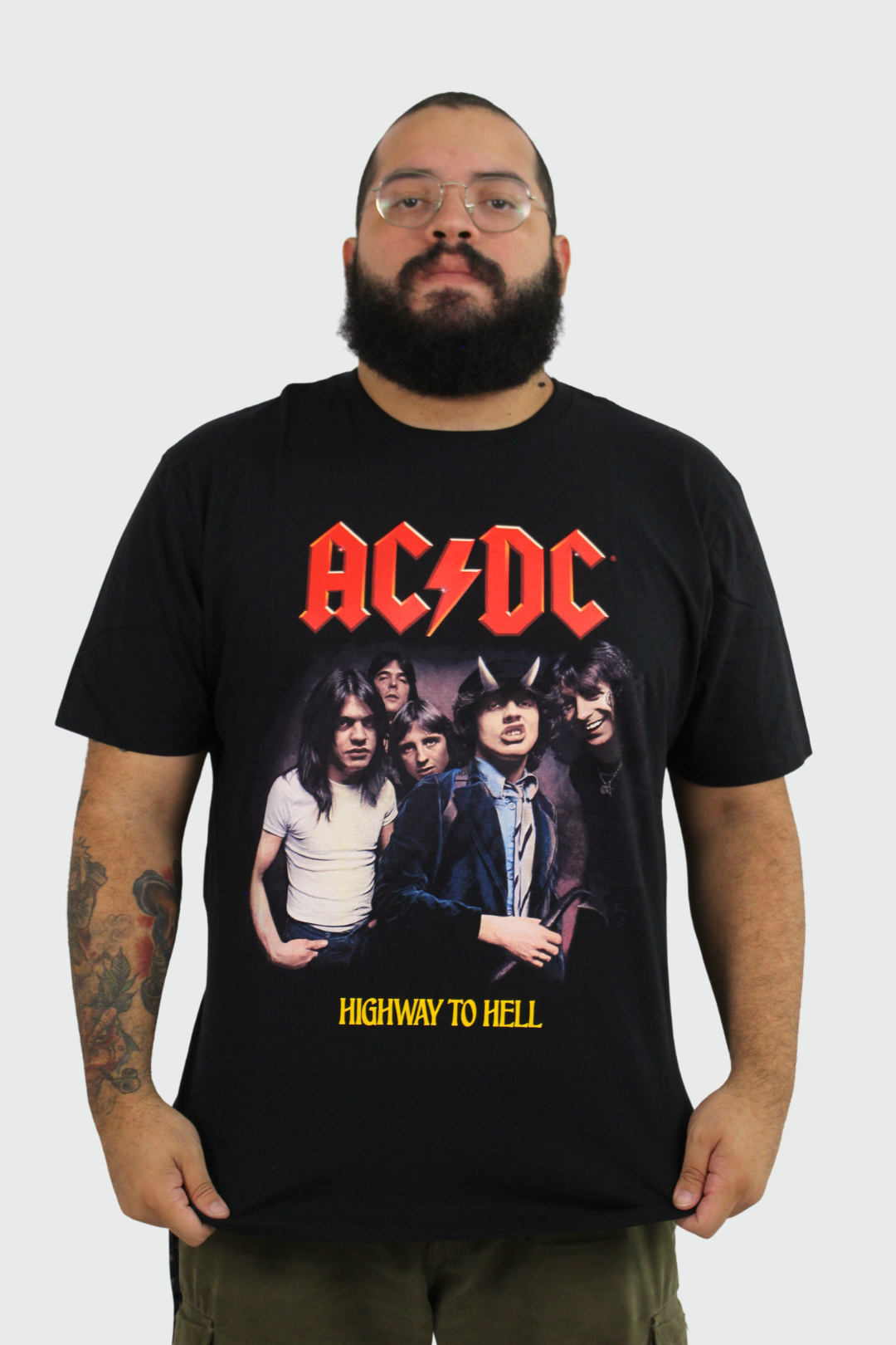 Camiseta Manga Curta AC/DC Highway To Hell