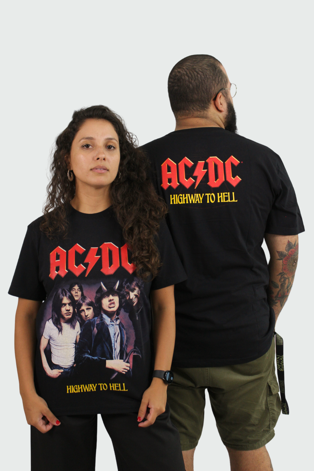 Camiseta Manga Curta AC/DC Highway To Hell