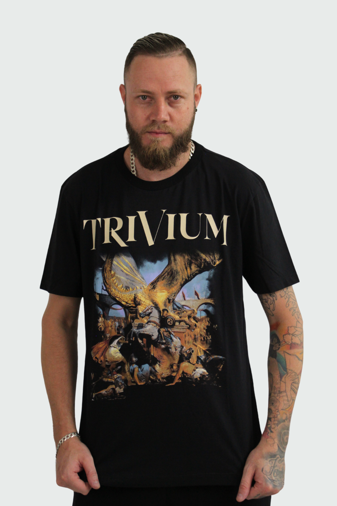 Camiseta Manga Curta Trivium In The Court Of The Dragon