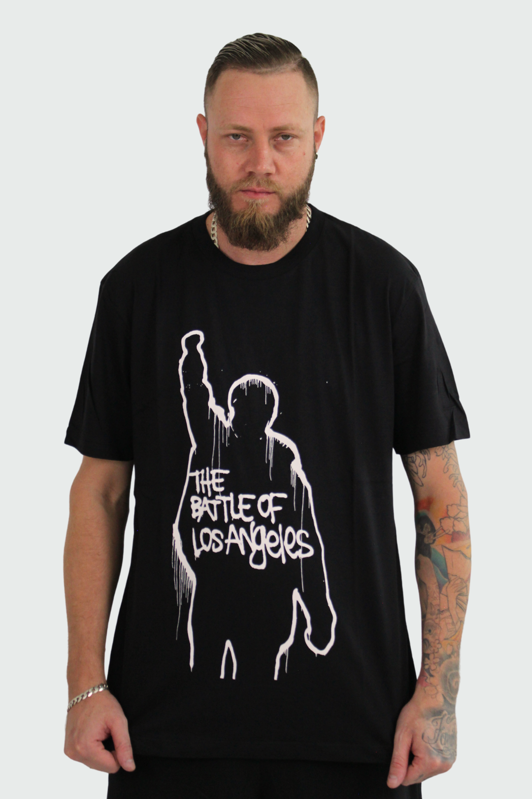 Camiseta Manga Curta Rage Against The Machine The Battle Of Los Angeles