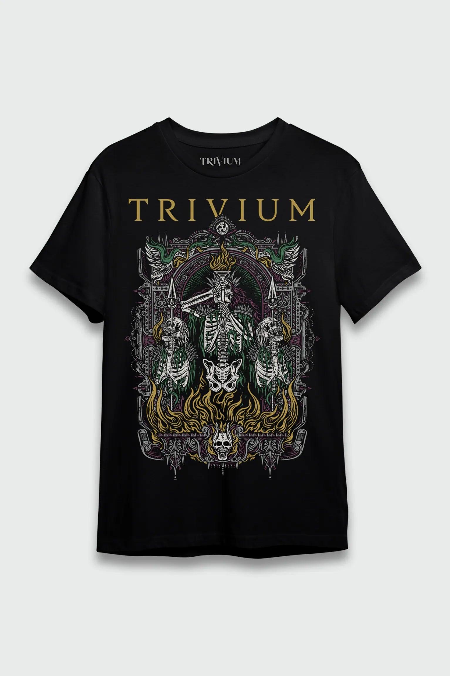 Camiseta Manga Curta Trivium Skelly Frame – Consulado do Rock