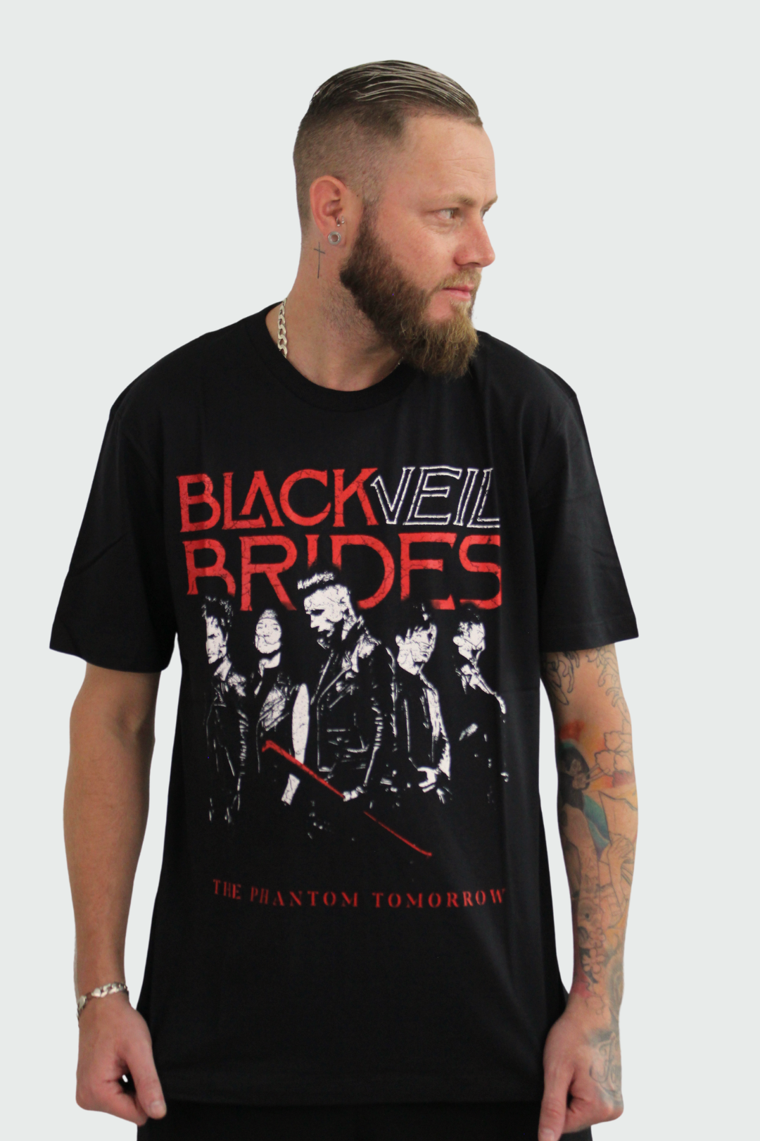 Camiseta Manga Curta Black Veil Brides Scarlet Cross