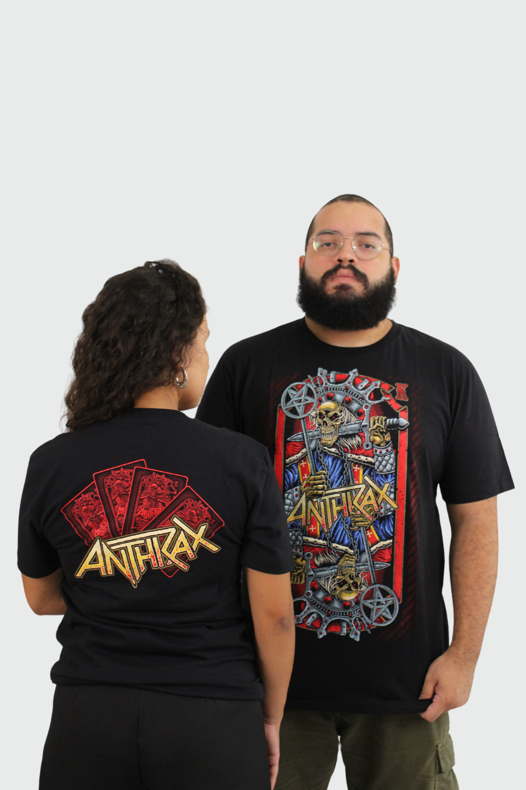 Camiseta Manga Curta Anthrax Evil Kings