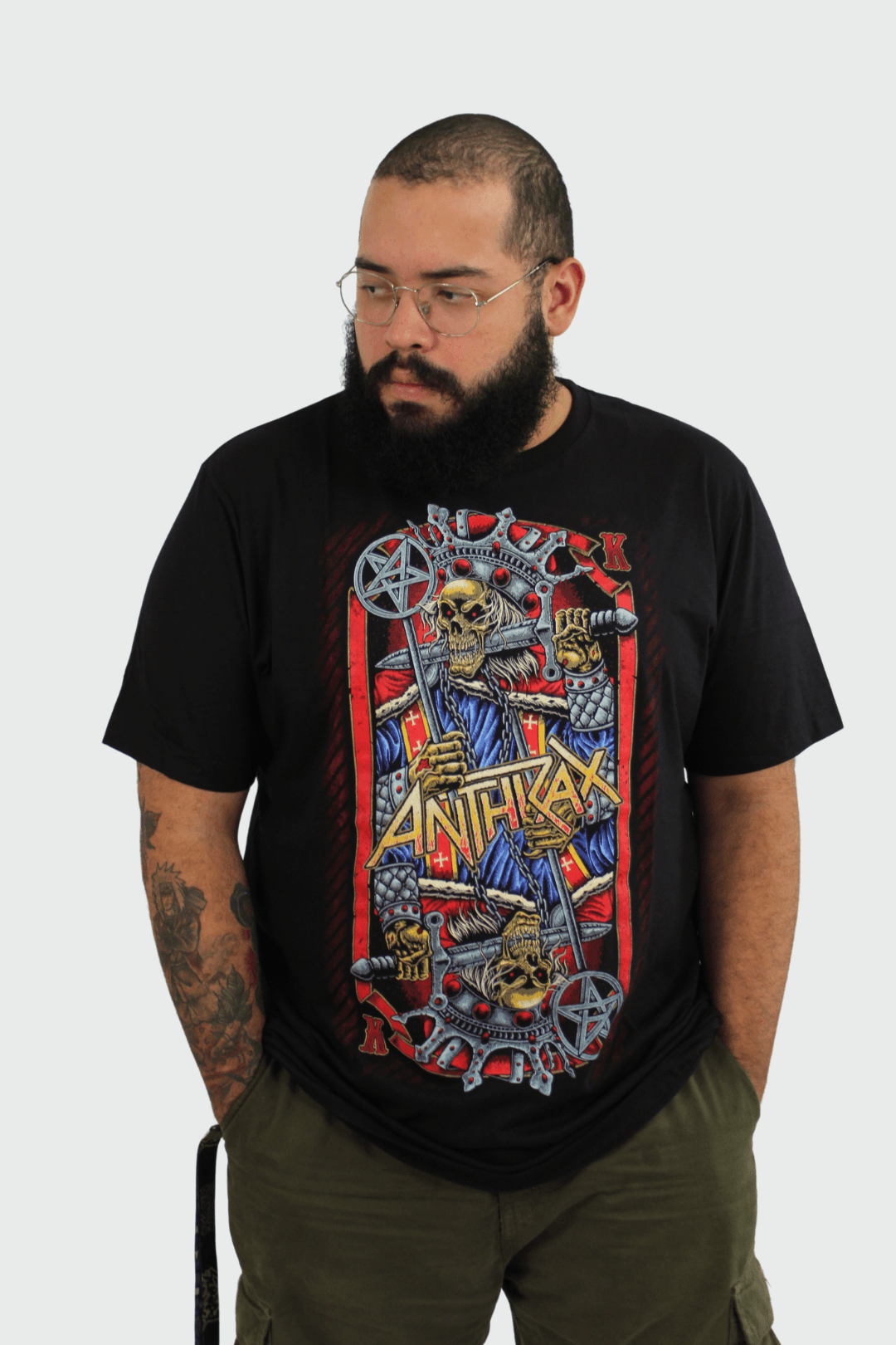 Camiseta Manga Curta Anthrax Evil Kings