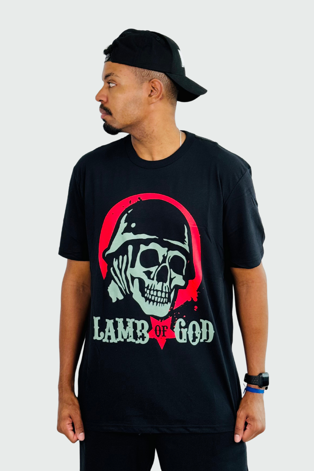 Camiseta Manga Curta Lamb Of God Soldier