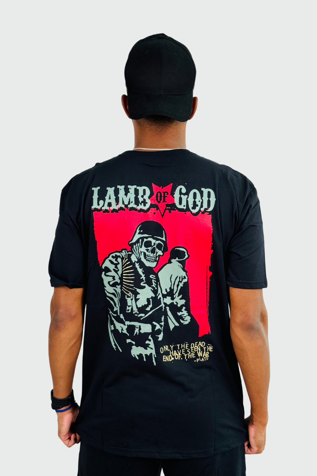 Camiseta Manga Curta Lamb Of God Soldier