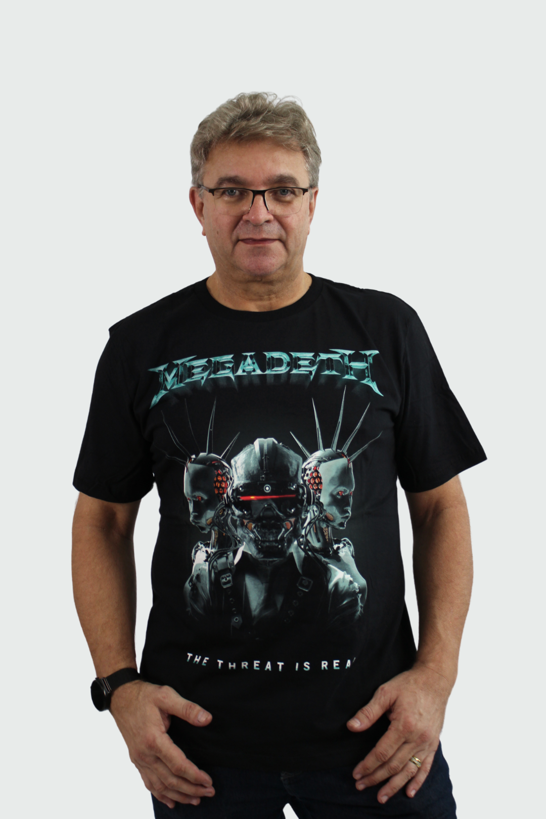 Camiseta Manga Curta Megadeth The Threats Is Real