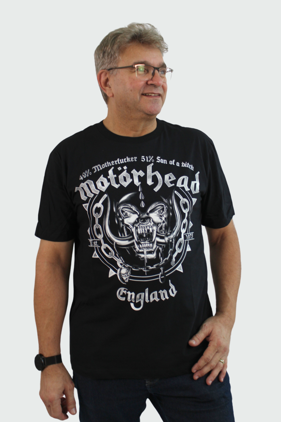 Camiseta Manga Curta Motörhead Ball & Chain