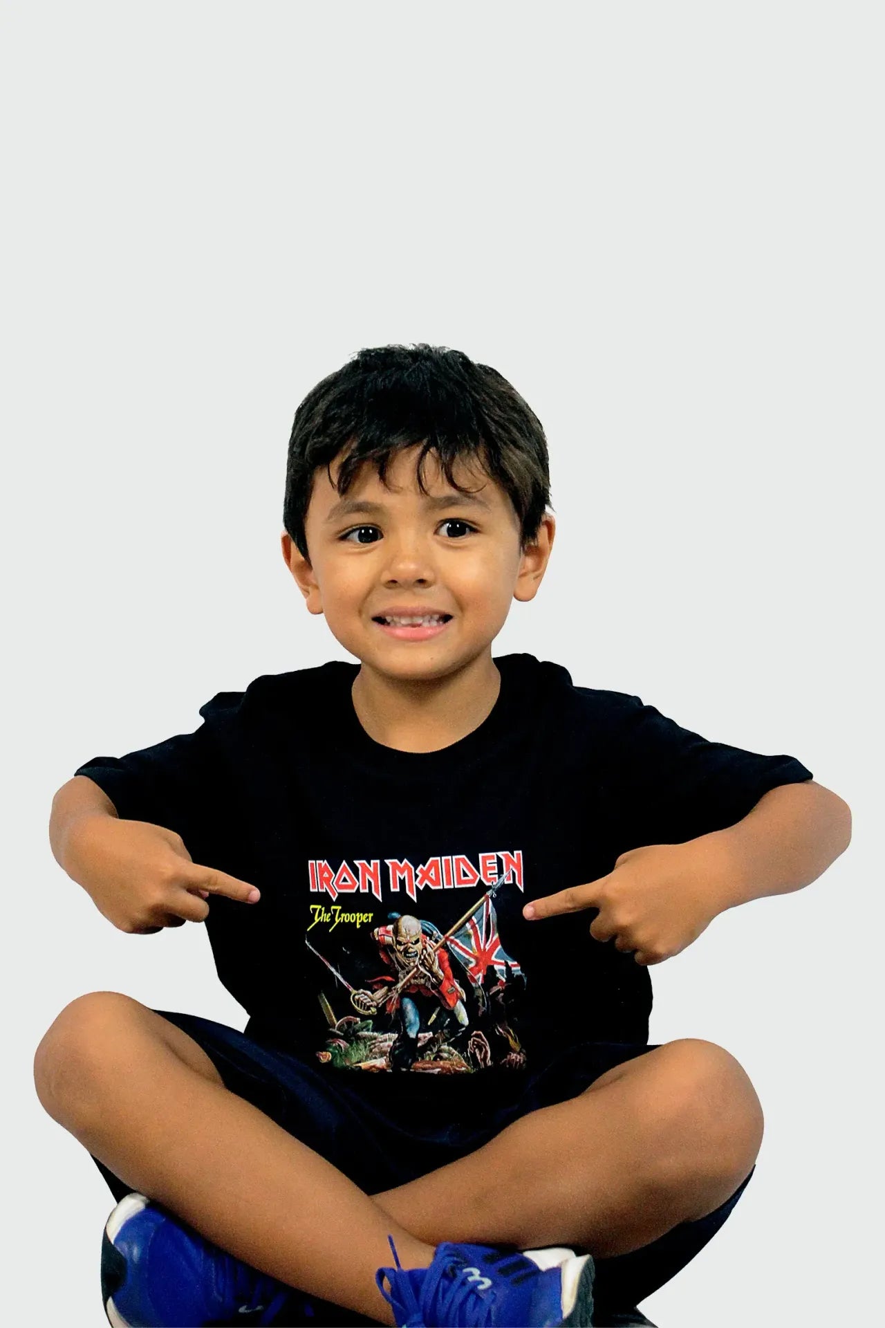 Camiseta Manga Curta Infantil Iron Maiden The Trooper