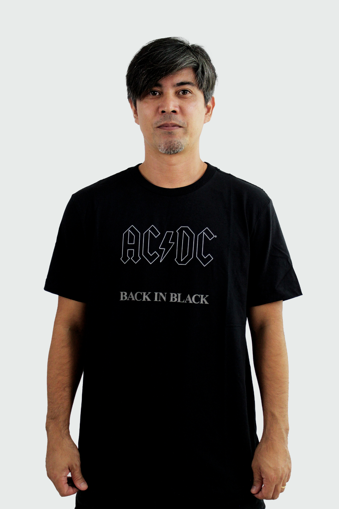 Camiseta Manga Curta AC/DC Back In Black Tape