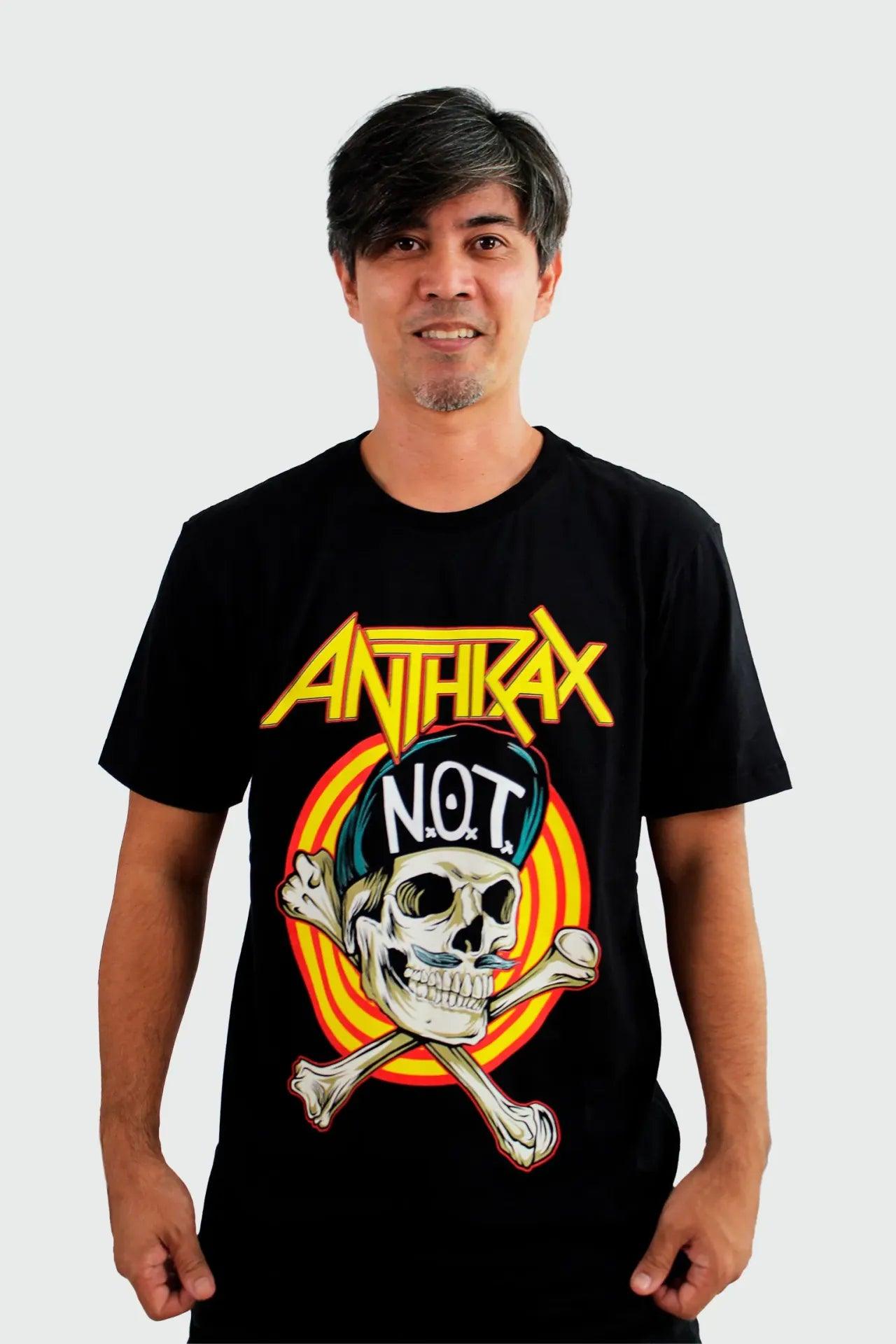 Camiseta Manga Curta Anthrax Not Man