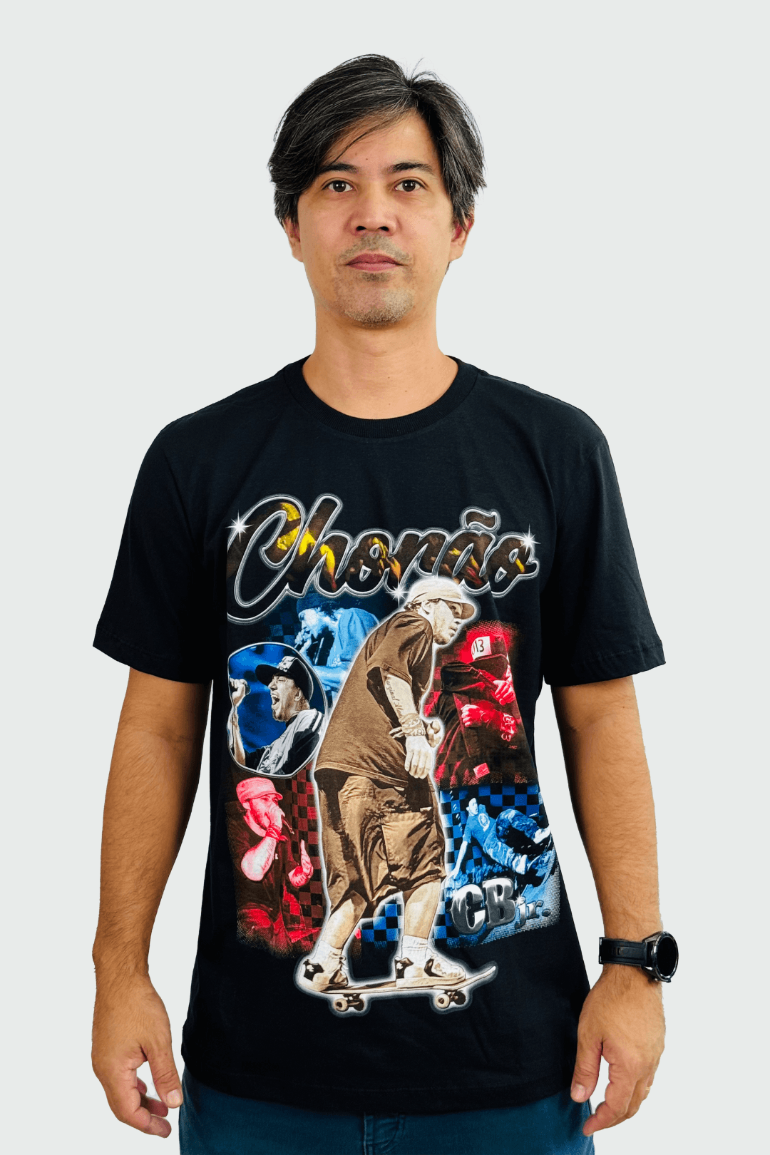 Camiseta Manga Curta Charlie Brown Jr. Chorão Skateboard Na Veia