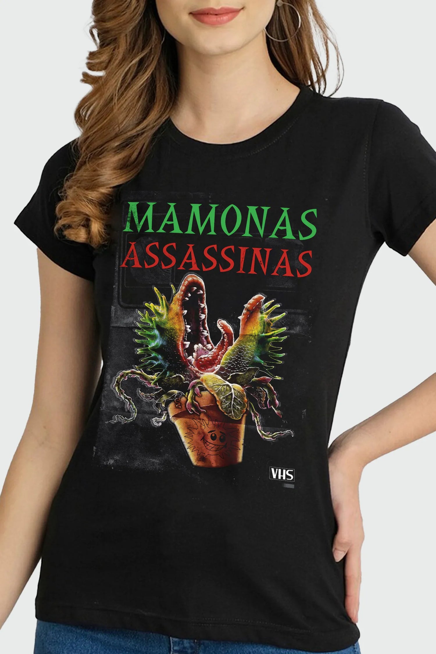 Camiseta Manga Curta Feminina Mamonas Assassinas VHS