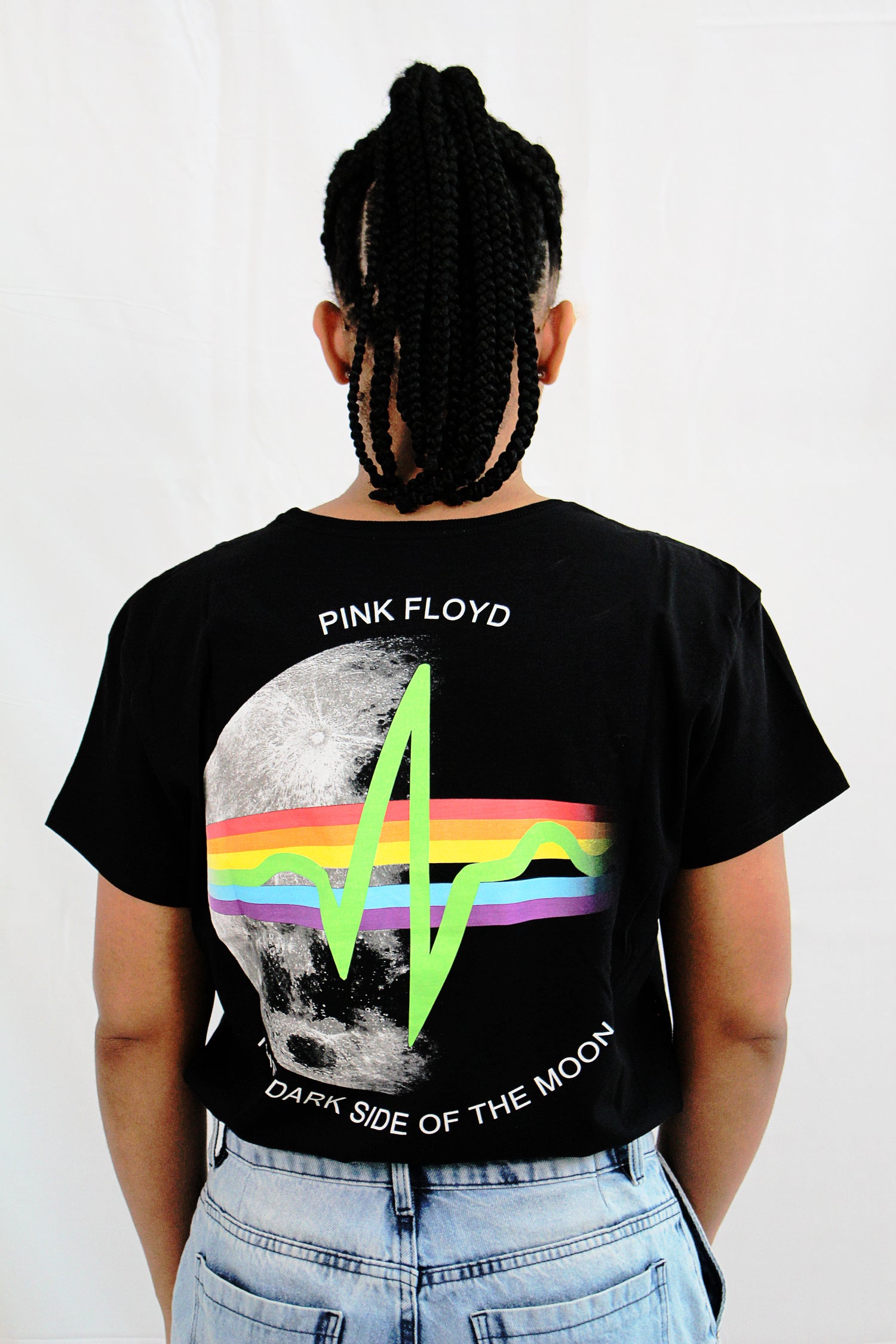 Camiseta Manga Curta Feminina Pink Floyd The Dark Side Of The Moon