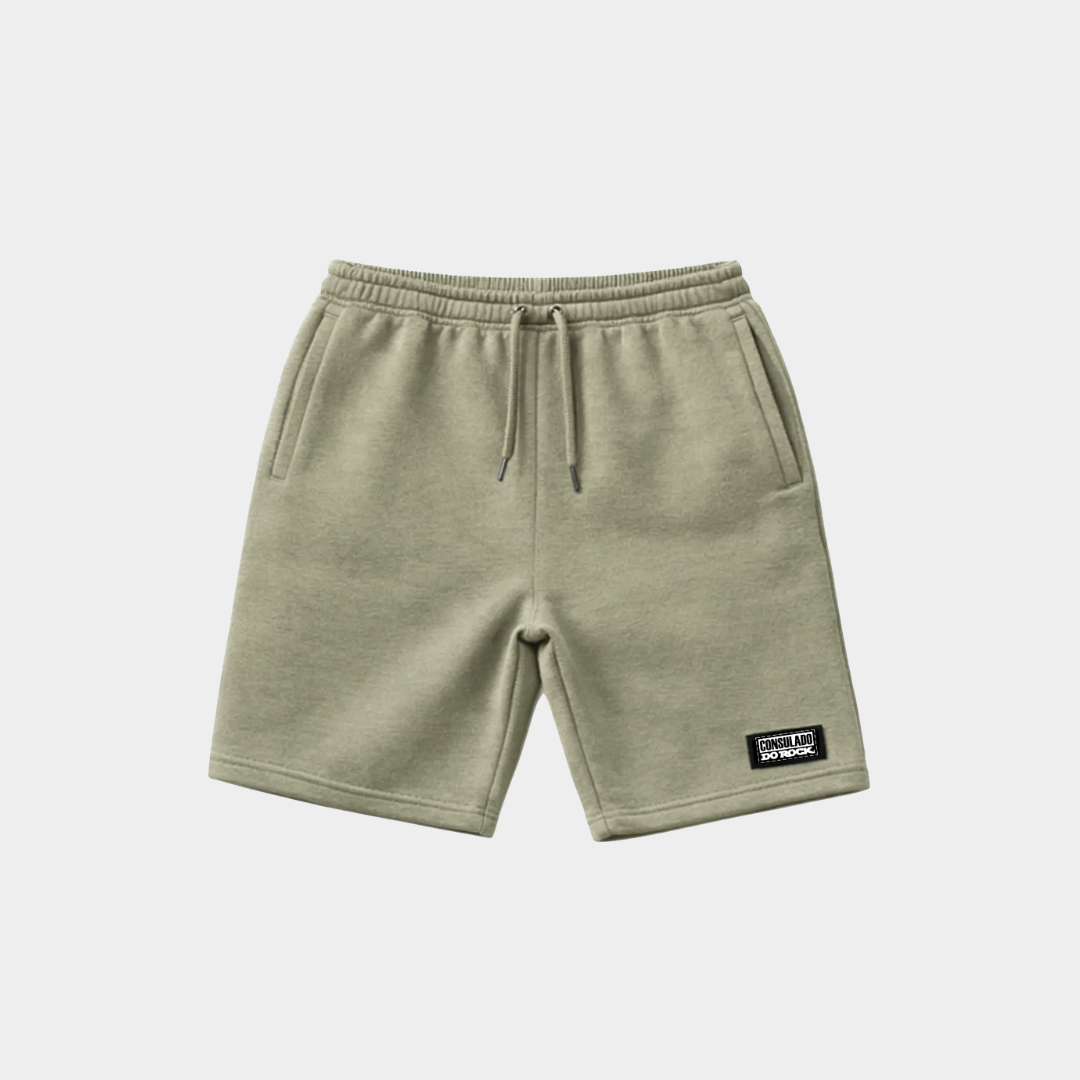 Bermuda Moletom Verde Claro Consulado do Rock