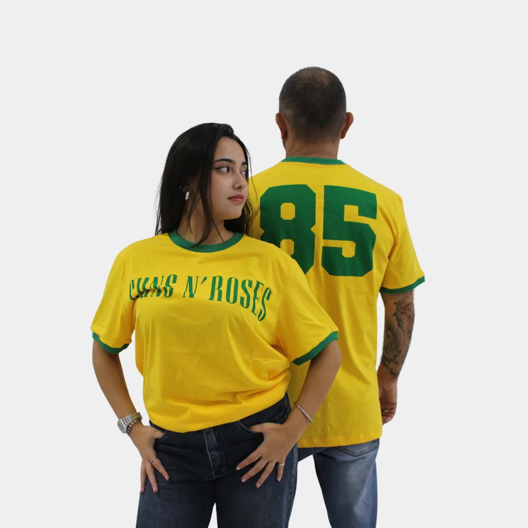正規品/新品 GUNS N' ROSES サッカーシャツ XL camiseta-GunsN_Roses-brasil-