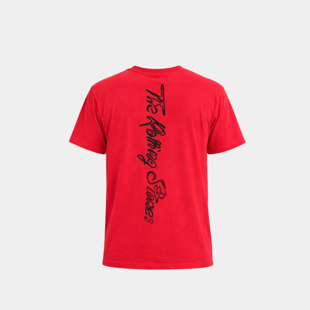 Camiseta The Rolling Stones Tongue Grid Vermelha