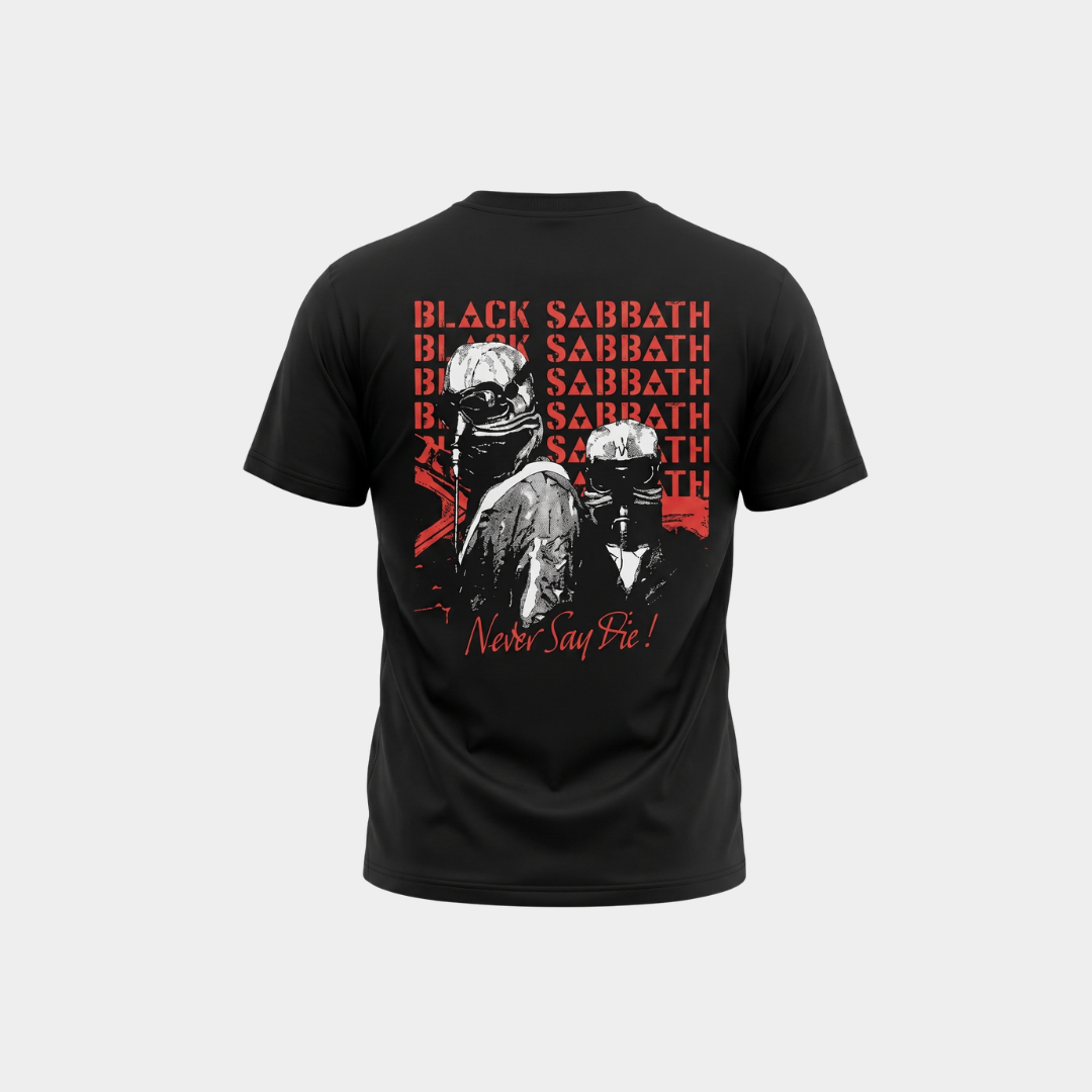 Camiseta Black Sabbath Never Say Die Oficial | Consulado do Rock