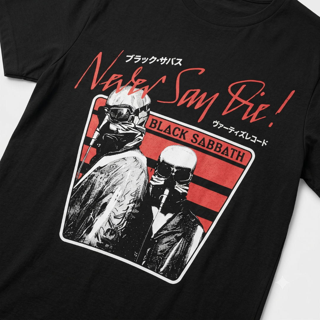 Camiseta Black Sabbath Never Say Die Oficial | Consulado do Rock