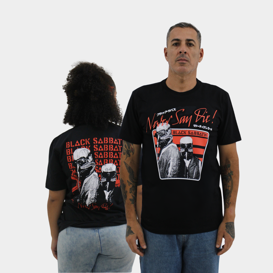 Camiseta Black Sabbath Never Say Die Oficial | Consulado do Rock