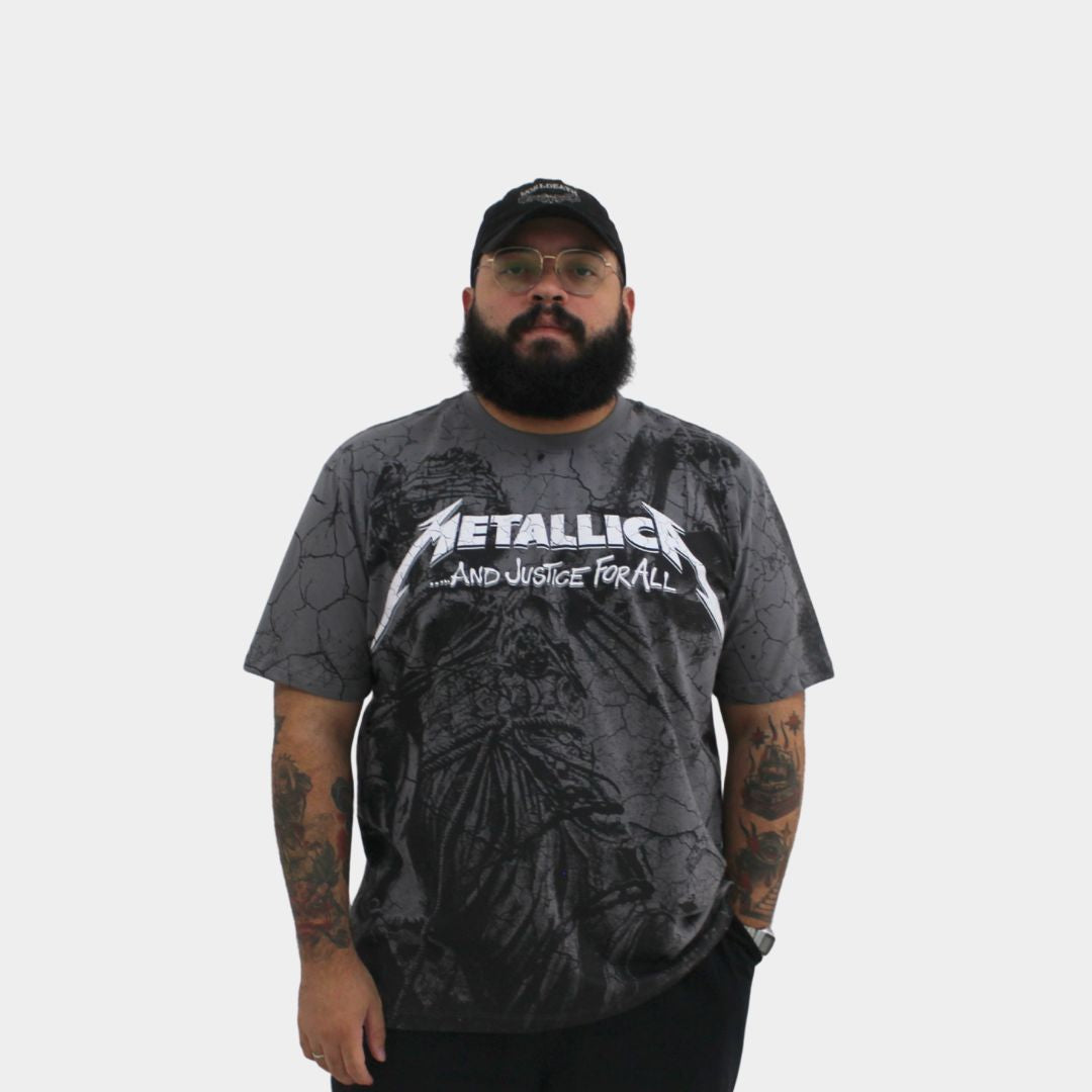Camiseta Oficial Metallica And Justice For All | Consulado do Rock