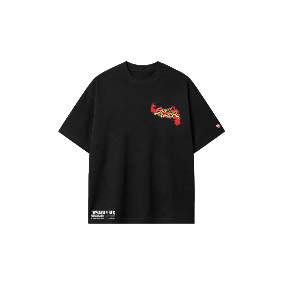 Camiseta Oversized Street Fighter Ryu