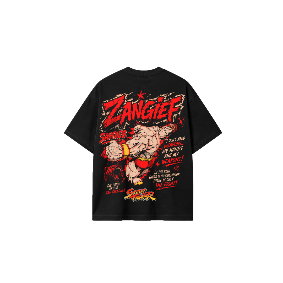 Camiseta Oversized Street Fighter Zangief