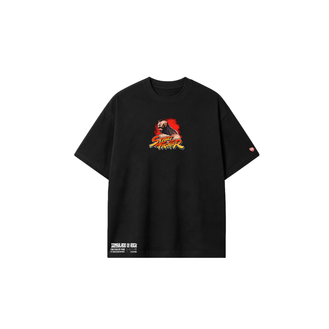 Camiseta Oversized Street Fighter Zangief